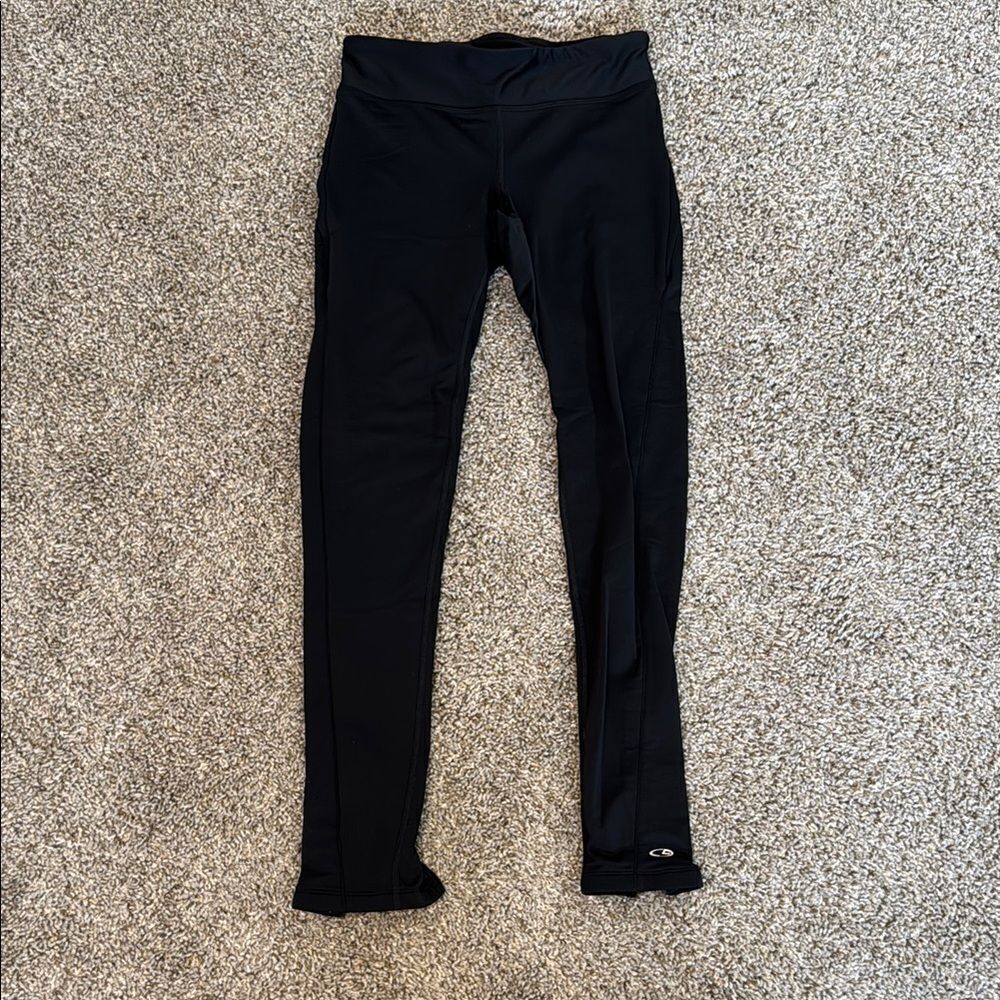 Champion Black Leggings Form-Fitting Full-Length